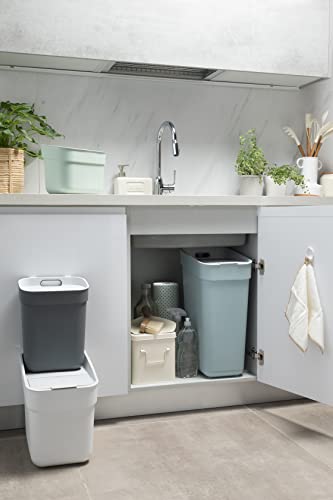 Ready to Collect 30L Mülleimer perfekt zur Trennung von Abfall, Mülltrennsystem stapelbar, weiß – Bild 5