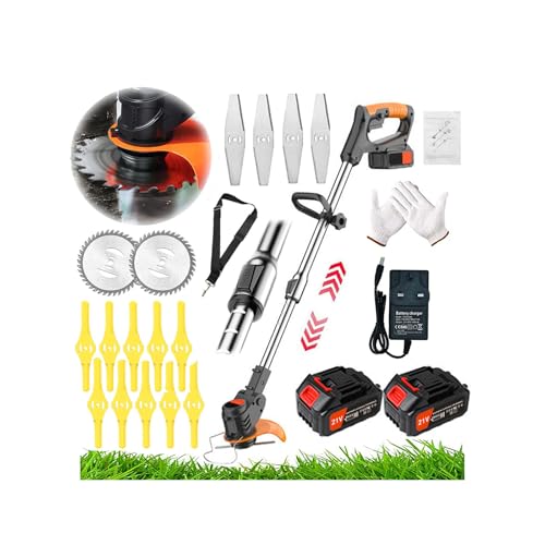 Strimmers Electric Cordless Grass Trimmer Cordless with Blade Garden Lawn Edger 15cm Cutting...