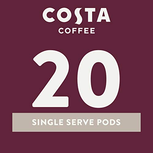 Costa Coffee Single Serve Pods Compatible with Keurig K-Cup Brewers, Medium Roast, 20 count