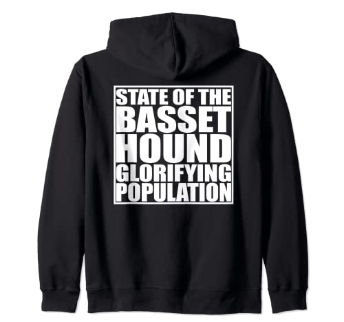 Basset Hound Funny Dog proprietario che dice Basset Hound Love Felpa con Cappuccio