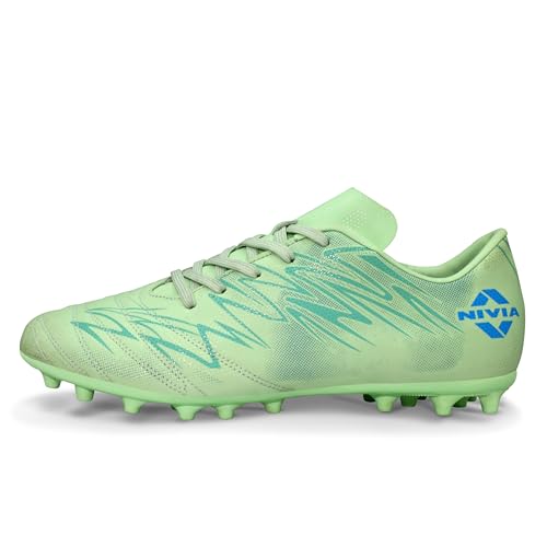 Image of Nivia Encounter Mg 11 Football Stud for Men, Synthetic Leather Upper, Lightweight Insole,High-Shear Strength TPU Outsole, Ideal for Hard & Grassy Surfaces