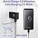 OEM Adaptive Quick Fast Charger Compatible with Xiaomi Redmi Note 13 Pro 4G Plus Full 15W Power Certified USB Type-C 5Gbps Data Cable. (2 Pack! / Black / 4FT, 1.2M)