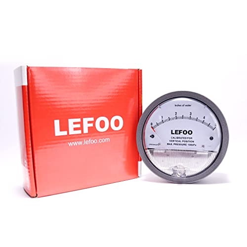 Lefoo Lfb Differential Pressure Gauge Hvac Pressure Gauge Digital Differential Pressure Gauge High Precision Air Pressure Meter Barometer 0-5”W.c #TOP5