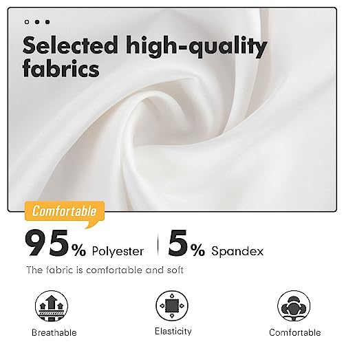 Image of MANCYFIT Women's Half Slips for Under Dresses Slip Skirt Extender Satin Underskirt