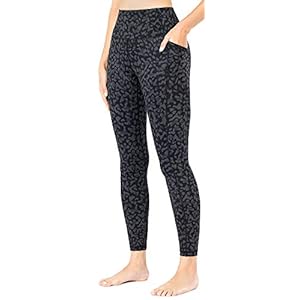 OVRUNS High Waist Gym Leggings for Women Yoga Pants with Pockets Workout Running Compression Leggings for Women