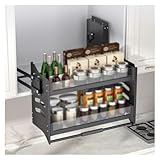 Photo Gallery lwzqrvct mensola estraibile a 2 livelli for mobile da cucina, mensola estraibile for mobile alto da cucina, contenitore da appendere alla parete, ideale for riporre le spezie.(410x270x530mm) Photo Gallery lwzqrvct mensola estraibile a 2 livelli for mobile da cucina, mensola estraibile for mobile alto da cucina, contenitore da appendere alla parete, ideale for riporre le spezie.(410x270x530mm)