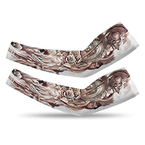 Manchettes pour femmes manches de protection solaire sport couverture de tatouage viking