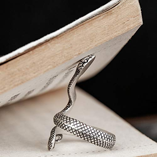 Image of GANGYUN 4 Pcs /Set Adjustable Cobra Snake Starfish Lotus Flower Yoga Finger Ring Open Wolf Eagle Dragon Claw Rings Sets Jewelry