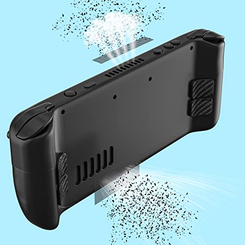 Image of Steam Deck Accessories, Steam Deck Touch Protector, Steam Deck Dust Plug, Steam Deck Silicone Thumb Grip Caps, Vent Dust Filter Cover with Trackpads Skins - 9 in 1