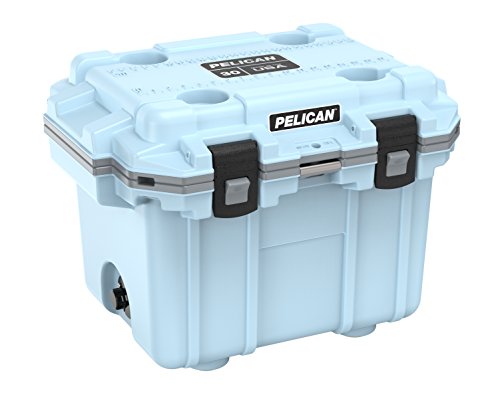 Pelican 30QT Elite Cooler (Light Blue/Grey)