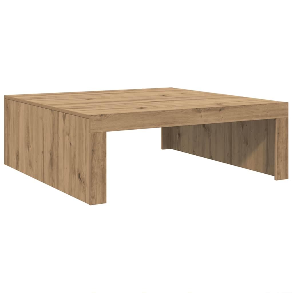vidaXL Mesa de Centro Madera de ingeniería Roble Artisan 100x100x35 cm, Mesa Auxiliar, Mesa de salón, Mesa Decorativa, mesita de sofá