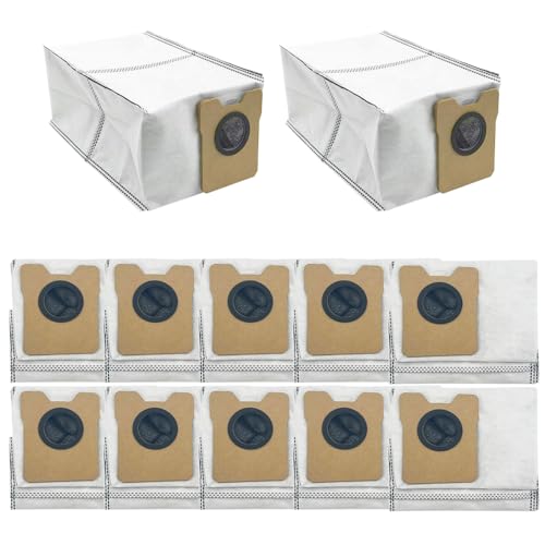 Image of 12 Pack Omni C20 C10 Replacement Dust Bags Compatible with Eufy C10, C20 Omni Robot Vacuum, Large Capacity Replacement Vacuum Bags