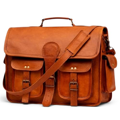 Bolso Mensajero de Cuero para Portátil de 15 Pulgadas miniatura 1