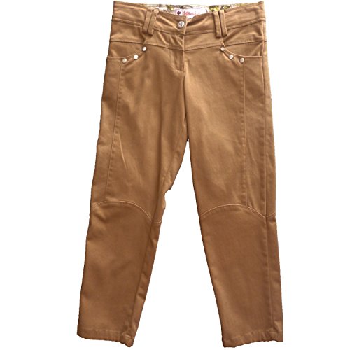 Pantalones para niña marrón Maiz elásticos cómodos ropa infantil talla 8