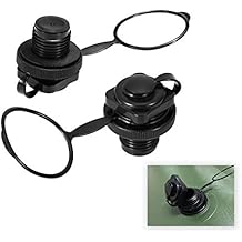 2PCS Inflatable Boat Air Valve, Kayak Raft Plug Replacement, Inflatable Boat Spiral Air Plug, Air Mattress Plug Replacement, Air Valve Replacement for Inflatable Boat Rubber Dinghy Pool Airbeds