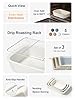 LE TAUCI Deep Casserole Dishes for Oven, 13.7”x9.6” Ceramic Baking Dish Set with Roasting Racks, Large Lasagna Pans with Handles, Rectangular Bakeware as Gift for Mom, White (4.6QT/3.0QT/1.6QT), Set of 3 #1