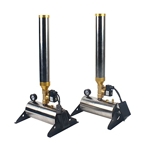 Confetti Salute Machine 2pcs Stainless Steel Celebration Performance Confetti Launcher Cannon with Remote Control Confetti Machine Salute Machines For Bar Atmosphere Stage Celebration Wedding