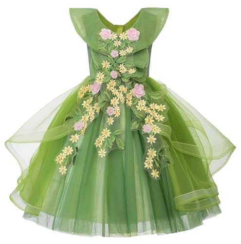 Vestido de niña florista para bodas de verano y fiestas de cumpleaños