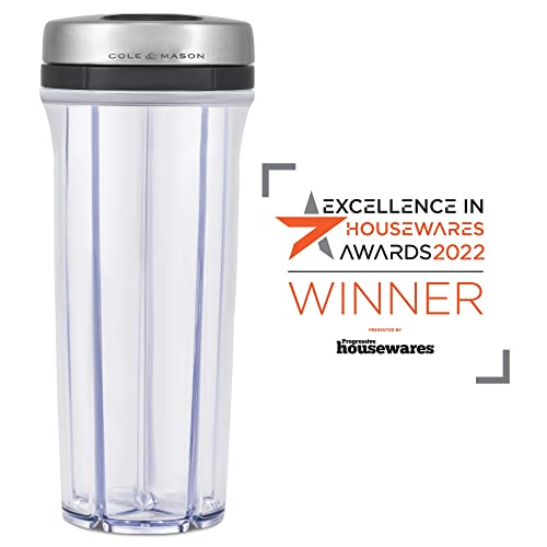 Cole & Mason Saunderton Herb and Spice Storage Jar and Shaker, Adjustable Multi-Use Seasoning Dispenser with Precision Pour Control - Image 4