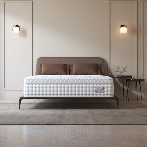BedStory 12-Inch Queen Mattress - Firm Memory Foam Hybrid with Lumbar Support and Pocket Coils