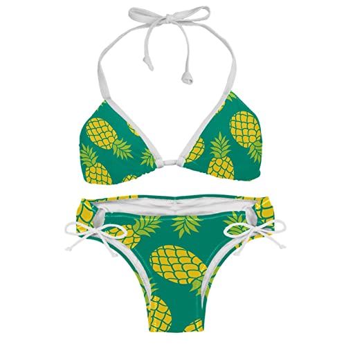 Ensemble bikini pour femme vert XS maillot de bain 2 pièces multicolore