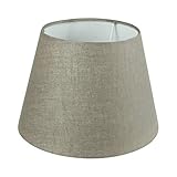 Wogati Premium Lampenschirm / Beige / Braun / Stoff / E14 / E27 Lampenschirm der Wogati Premium Line Der Lampenschirm weist folgende Maße auf: Durchmesser unten x Durchmesser oben x Höhe: 25 cm x 16,5 cm x 18 cm Inklusive Adapter E14/E27 Größe: E14 / E27
