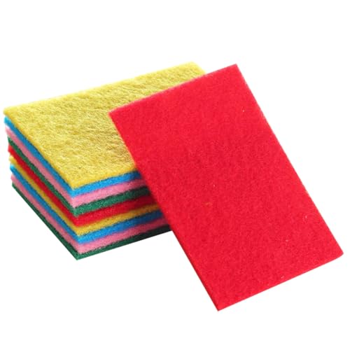 GALPADA 100 Éponges à Récurer Colorées Cuisine, Nettoyage Vaisselle et Surfaces, Lot de 100 Pièces Absorbantes et Solide, Couleurs Aléatoires, Chiffon Nettoyage Ménager Couleur Aléatoire