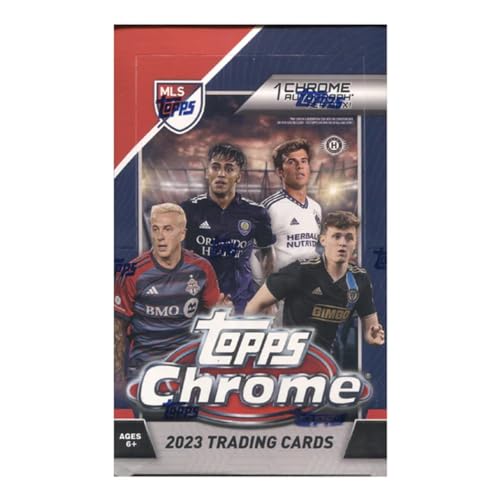 Carte Topps MLS Chrome avec autographe boîte de loisirs trading card soccer
