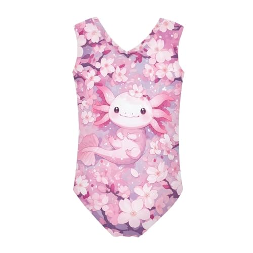 Image of KEIAHUAN Gymnastics Leotards for Girls Sleeveless Bodysuit Dance Leotards Performance Costume