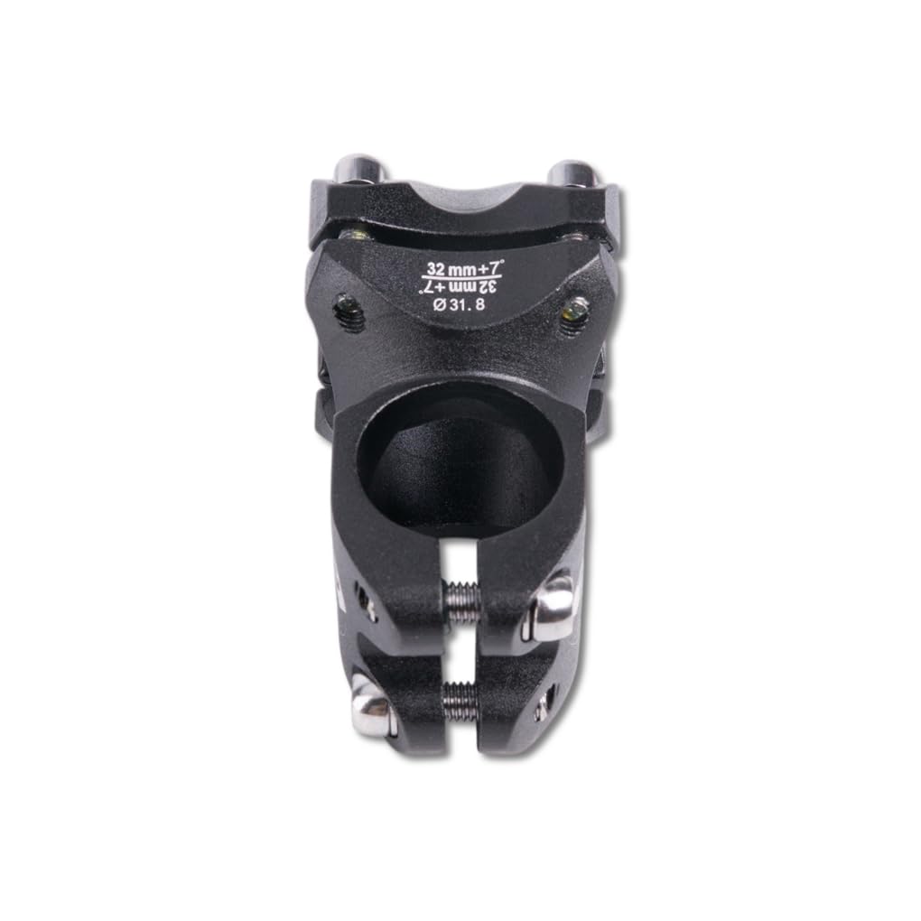 Potence VTT 31 8mm réglable 7 degrés en alliage d'aluminium inclinée pour vélo de route