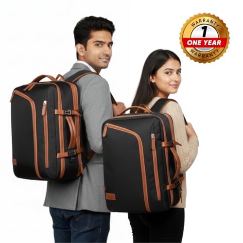 Image of KARRIER Heavy-Duty Business Backpack - Water-Resistant Expandable Bag - 3-in-1 Design, Chest Buckle & Compression Straps - Versatile Rucksack for Daily Commute