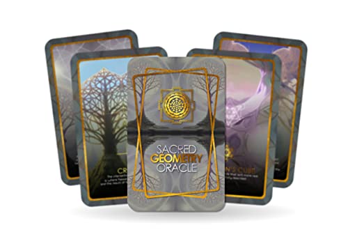 Ibiza Tarot Sacred Geometry Oracle Cards | Fortune Telling Tarot Cards Deck for Beginners | Authentic Tarot Reading Experience - Set of 22 Cards