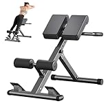 Hyperextension - Silla romana plegable con extensión de espalda y entrenador abdominal, 8 sillas romanas ajustables, banco de hiperextensión, glúteos, isquiotibiales, entrenamientos abdominales