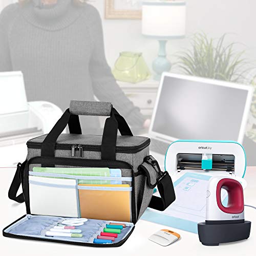 Yarwo Carrying Case Compatible With Cricut Joy And Easy Press Mini, Storage Bag For Craft Pens And Other Tool Set, Gray With Arrow #TOP6