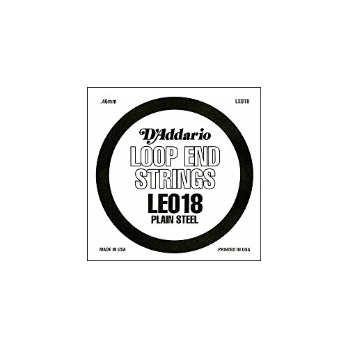 D'addario Le018 Loop End Plain Steel 018 String. For �M�^�[