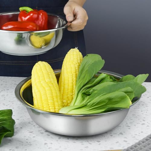 2 tazones grandes de acero inoxidable para cocina miniatura 3