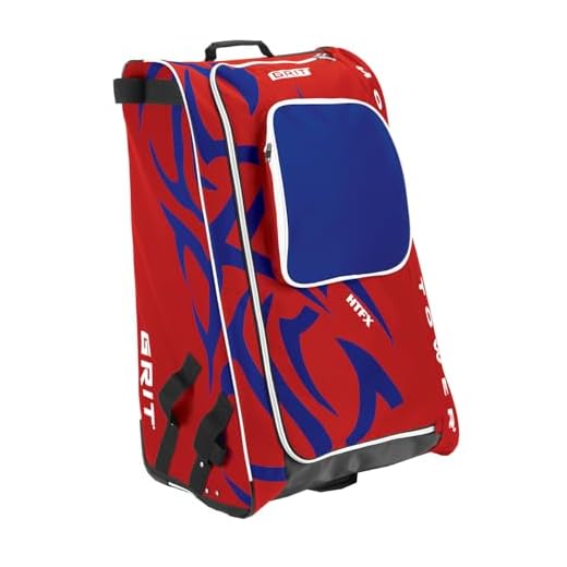 Grit Inc HTFX Hockey Tower 33" Wheeled Equipment Bag Red HTFX033-MO (Montreal)
