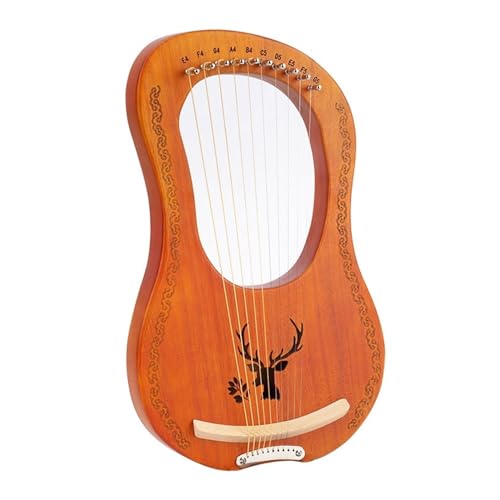 Lyre Harp 7, 10  n[v ^Ŏ^тɕ֗ G `[i[EN[jOENXAXyAt(10 Tone Elk Log Color)