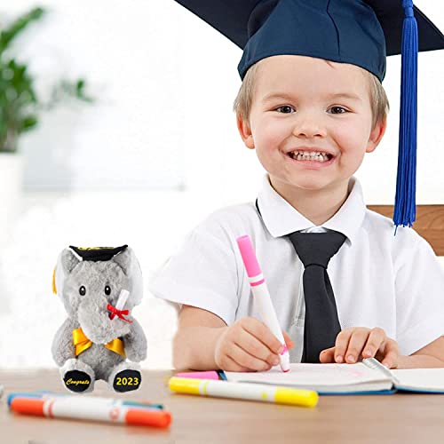 Gsuiver Graduation Gift For Kids Graduation Bear Stuffed Animal Plush Toy (Elephant) #TOP2