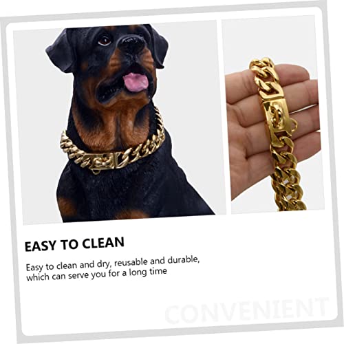 Collier pour chien en acier inoxydable pour éviter l'usure des maillons