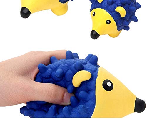 RvPaws Combo of 2 Rubber, Latex Cute Squeaky Rubber Hedgehog and Owl Shape Toy for Puppy and Cat-Small 2