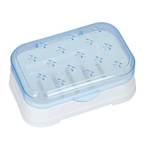 13x10CM Soap Box Soap Holder Organiser Box Case - Soap Dish Holder Set for Bathroom