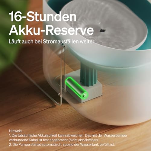 PETLIBRO Trinkbrunnen für Hunde und Katze, 8L Wasserbrunnen, Anti-Spill Guard,Hundewasserspender 26dB Leise, Einfacher Einbau und Ausbau zur Reinigung, Geeignet für große Hunde/mehrere Katzen