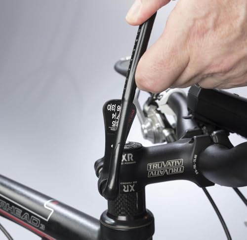 M-Wave TW-3/10 Drehmomentschlüssel Set 6 teilig für Fahrrad, Von 3 bis 10 Nm einstellbar, Torx Bit T25 & Innensechskant 3mm/4mm/5mm/6mm,inklusive, Klein und praktisch, Schwarz