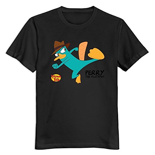 Men's Perry The Platypus Phineas And Ferb O Neck Online T-Shirt Small