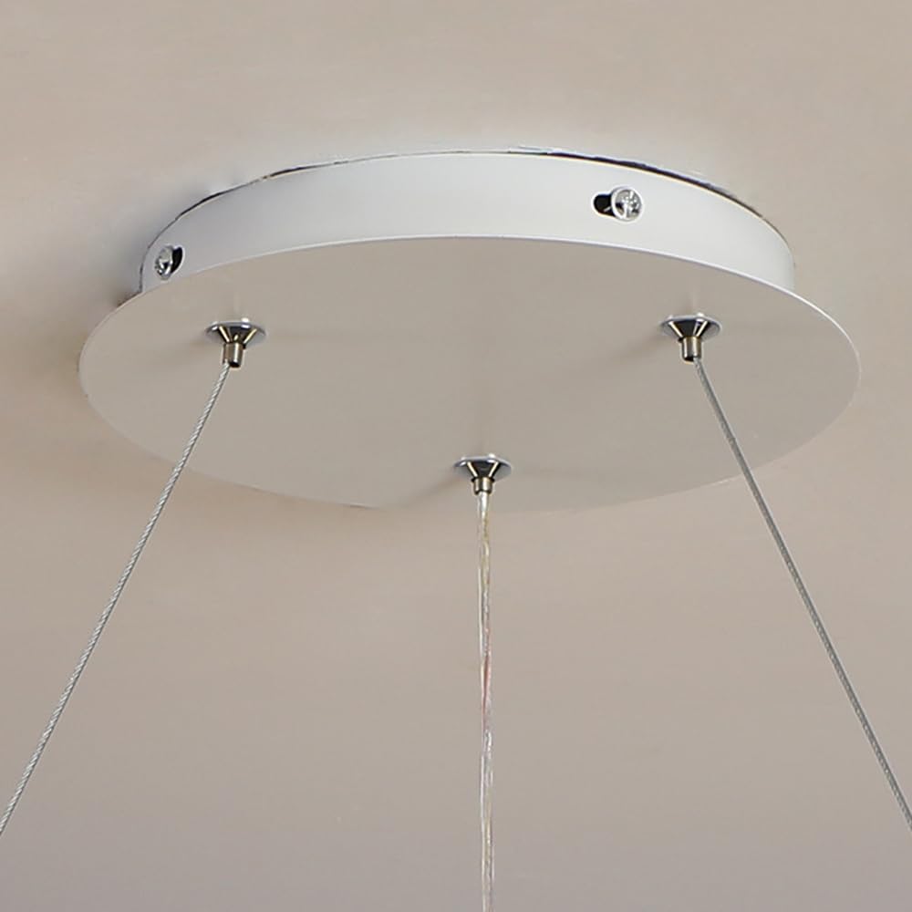 Lampa wisząca LED 50W Skandynawska nowoczesna prosta żelazna lampa wisząca Okrągła lampa wisząca z regulacją wysokości do jadalni Kuchnia Wyspa Bar Stół do jadalni Oprawy sufitowe Oprawy oświetleniowe