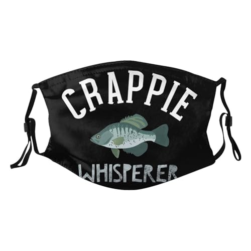 Crappie Whisperer Fishing Adult Dust Mask Adjustable Dust Face with 2 Filter56