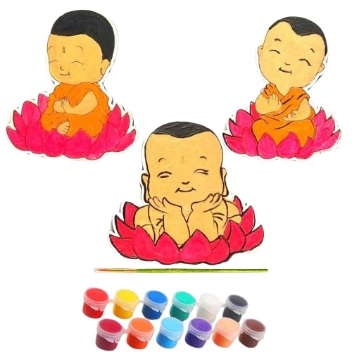 Image of 8 inch Premarked pichwai Art Materials kit with MDF DIY kit (Fridge Magnet)