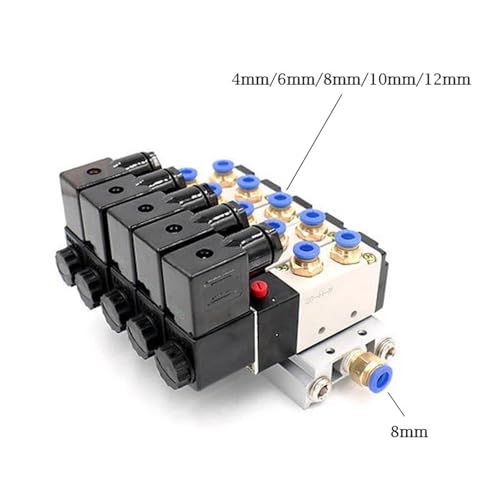 Électrovanne 4V210-08 à commutation rapide DC 24V pour automatisme précis 6mm - 5