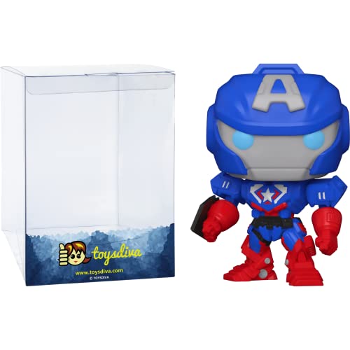 Capta I N Ameri C A: Fun Ko P O P ! Vinyl Figurine Bundle With 1 Compatible 'Toysdiva' Graphic Protector (829 - 55233 - B)